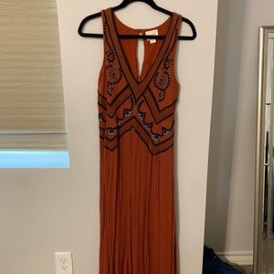 Burnt orange jumpsuit